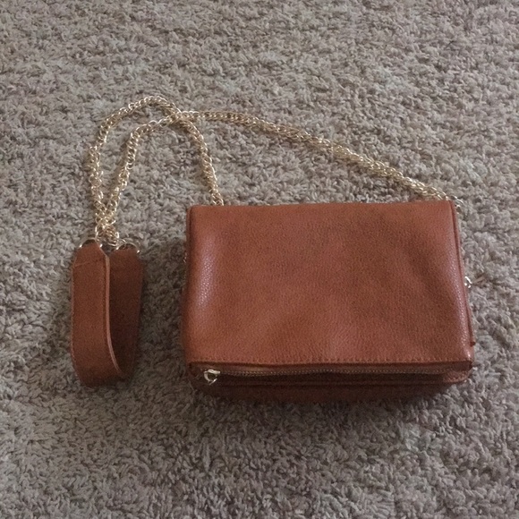 Francesca's Collections Handbags - Francesca’s Brown and Gold Purse